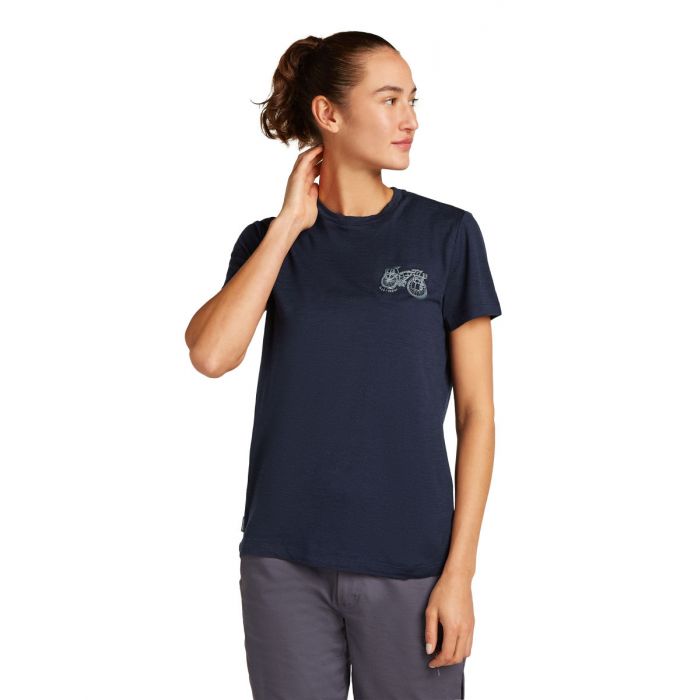 Koszulka damska merino ICEBREAKER TECH LITE SS TEE ADVENTURE RIDE