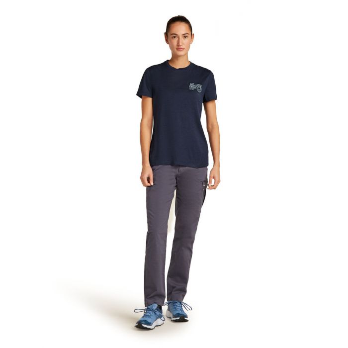 Koszulka damska merino ICEBREAKER TECH LITE SS TEE ADVENTURE RIDE