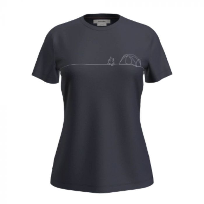 Koszulka damska merino ICEBREAKER TECH LITE SS TEE SINGLE LINE CAMP
