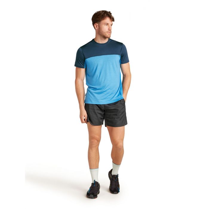 Koszulka męska merino ICEBREAKER COOL-LITE SPHERE III SS COLOUR BLOCK