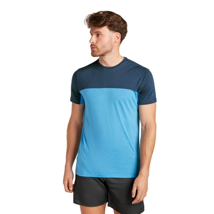 Koszulka męska merino ICEBREAKER COOL-LITE SPHERE III SS COLOUR BLOCK