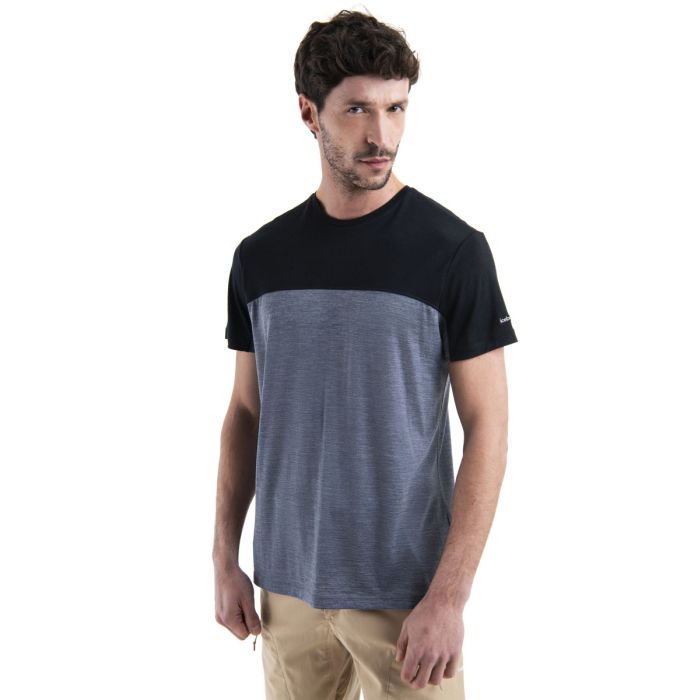 Koszulka męska merino ICEBREAKER COOL-LITE SPHERE III SS COLOUR BLOCK