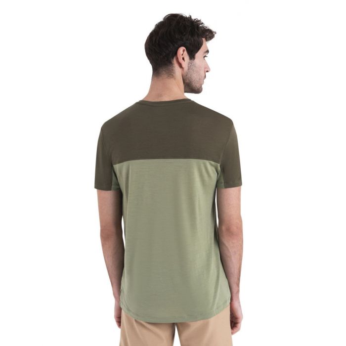 Koszulka męska merino ICEBREAKER COOL-LITE SPHERE III SS COLOUR BLOCK