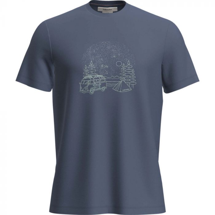 Koszulka męska merino ICEBREAKER TECH LITE III SS TEE VAN CAMP