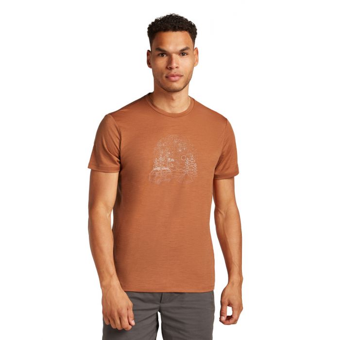 Koszulka męska merino ICEBREAKER TECH LITE III SS TEE VAN CAMP