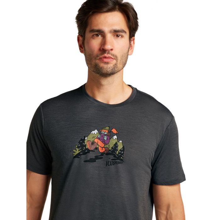 Koszulka męska merino ICEBREAKER TECH LITE SS TEE CATCH ME OUTS
