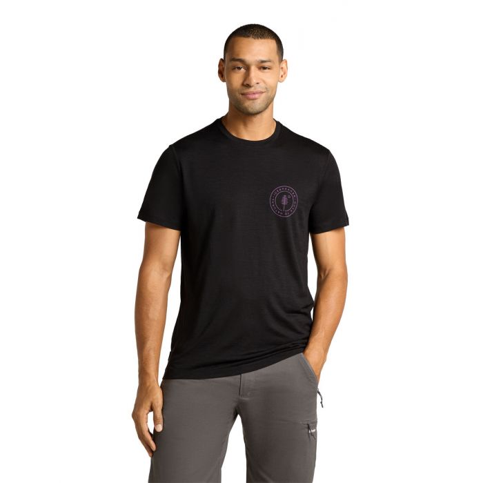 Koszulka męska merino ICEBREAKER TECH LITE SS TEE HIKE NATURALL