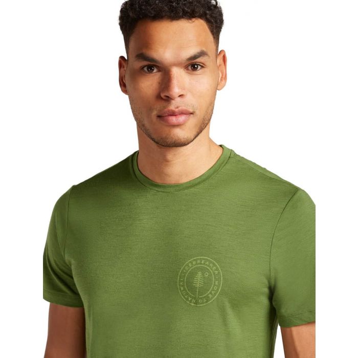 Koszulka męska merino ICEBREAKER TECH LITE SS TEE HIKE NATURALL