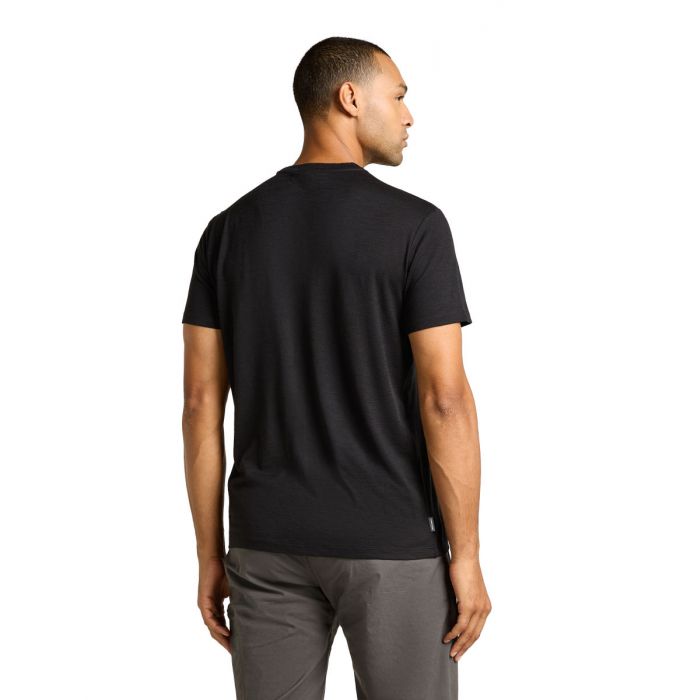 Koszulka męska merino ICEBREAKER TECH LITE SS TEE SINGLE LINE CAMP