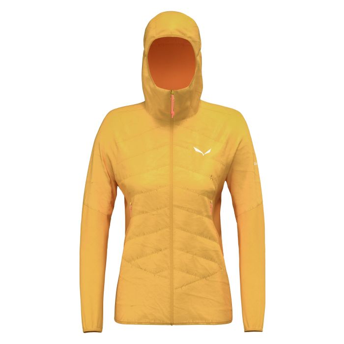 Kurtka damska SALEWA ORTLES HYBRID TIROLWOOL HOODY / GOLD