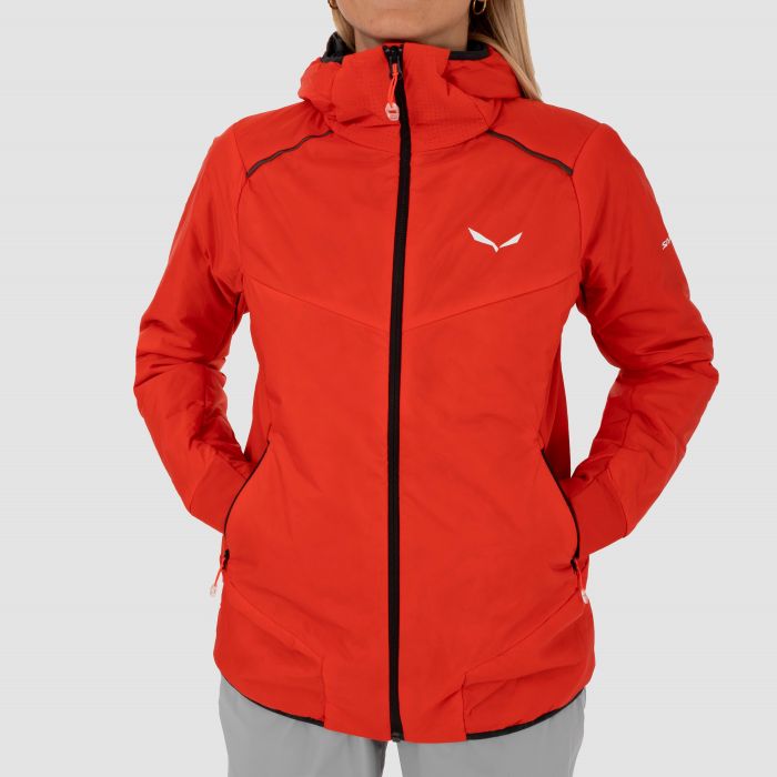 Kurtka damska SALEWA PEDROC 2 HYBRID TIROLWOOL HOODY / ALLOY Kurtka damska SALEWA PEDROC 2 HYBRID TIROLWOOL HOODY / ALLOY