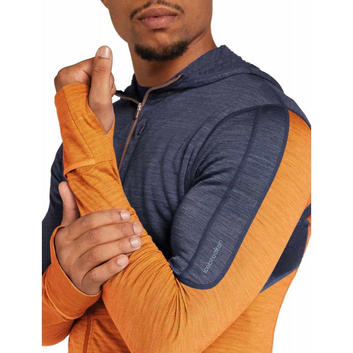 Kurtka męska ICEBREAKER MERINO 200 REALFLEECE DESCENDER LONG SLEEVE ZIP HOODIE