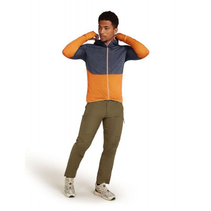 Kurtka męska ICEBREAKER MERINO 200 REALFLEECE DESCENDER LONG SLEEVE ZIP HOODIE