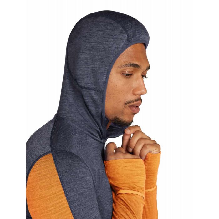 Kurtka męska ICEBREAKER MERINO 200 REALFLEECE DESCENDER LONG SLEEVE ZIP HOODIE