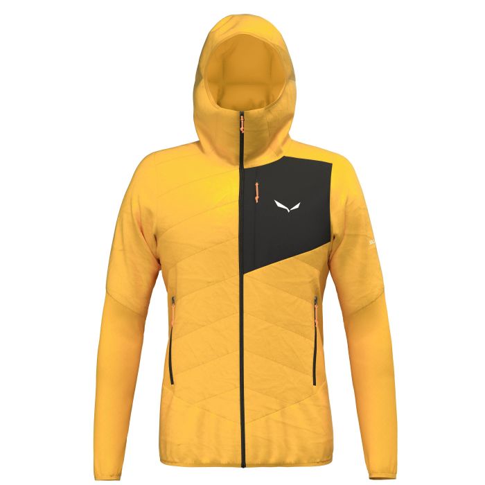 Kurtka męska SALEWA ORTLES HYBRID TIROLWOOL HOODY / GOLD