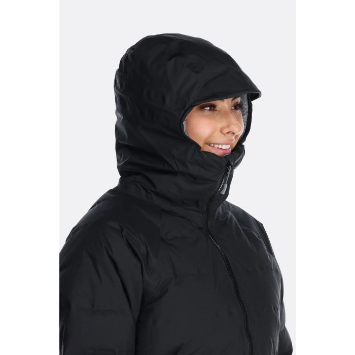 Kurtka damska RAB VALIANCE WATERPROOF DOWN PARKA / DEEP INK Kurtka damska RAB VALIANCE WATERPROOF DOWN PARKA / DEEP INK