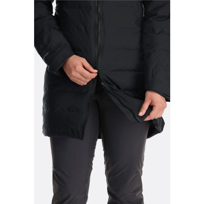 Kurtka damska RAB VALIANCE WATERPROOF DOWN PARKA / DEEP INK Kurtka damska RAB VALIANCE WATERPROOF DOWN PARKA / DEEP INK