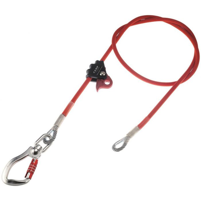 Lonża regulowana stalowa CAMP SAFETY CABLE ADJUSTER SWIVEL ALU HOOK