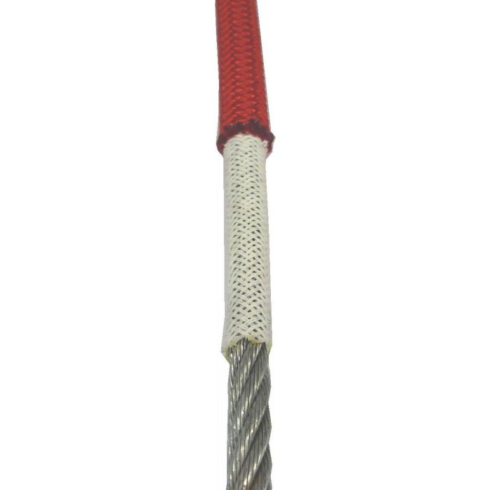 Lonża regulowana stalowa CAMP SAFETY CABLE ADJUSTER SWIVEL ALU HOOK