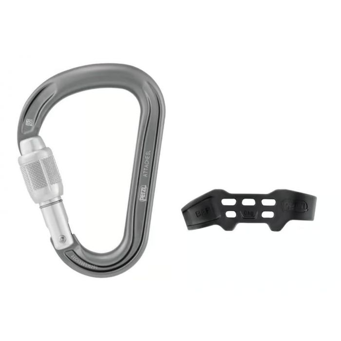 Karabinek PETZL ATTACHE BAR SCREW LOCK GREY M038CA00