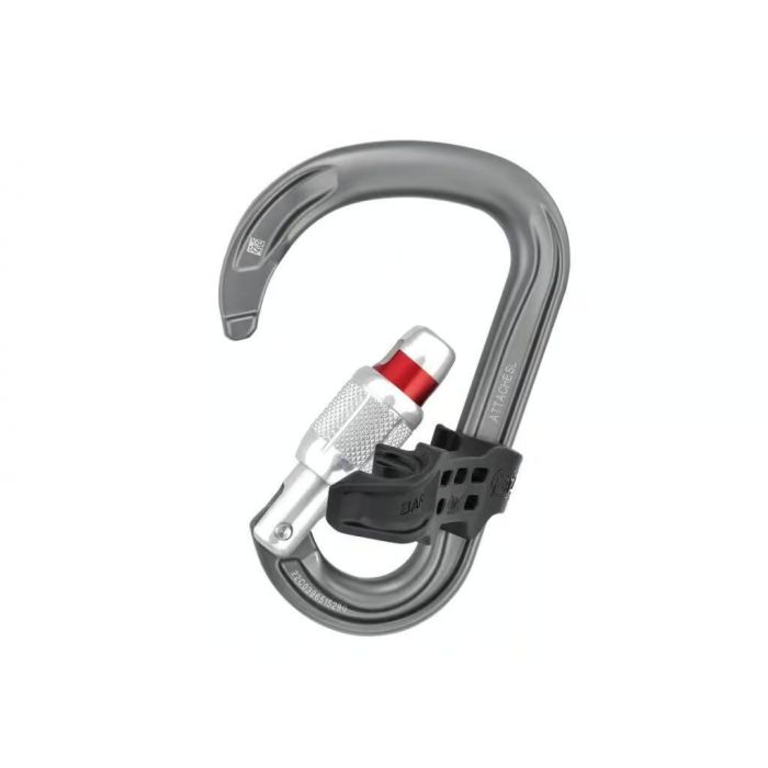 Karabinek PETZL ATTACHE BAR SCREW LOCK GREY M038CA00