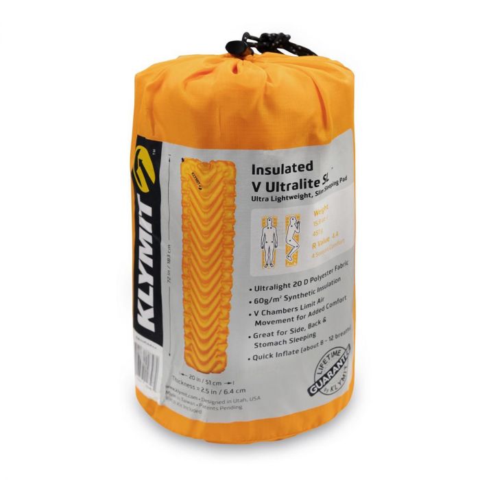 Materac KLYMIT INSULATED V ULTRALITE SL ORANGE
