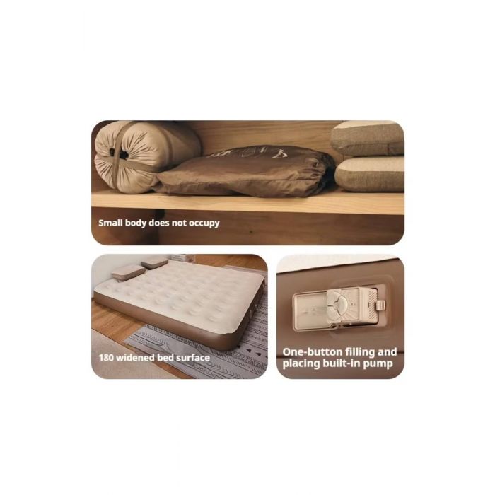 Materac dmuchany NATUREHIKE CHENJING SINGLE (CNK2550WS013)-BROWN Materac dmuchany NATUREHIKE CHENJING SINGLE (CNK2550WS013)-BROWN