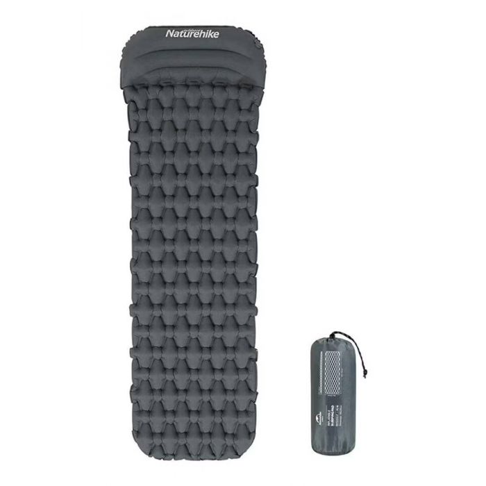 Materac NATUREHIKE FC-12 WITH INFLATABLE BAG (NH19Z012-P) -GREY