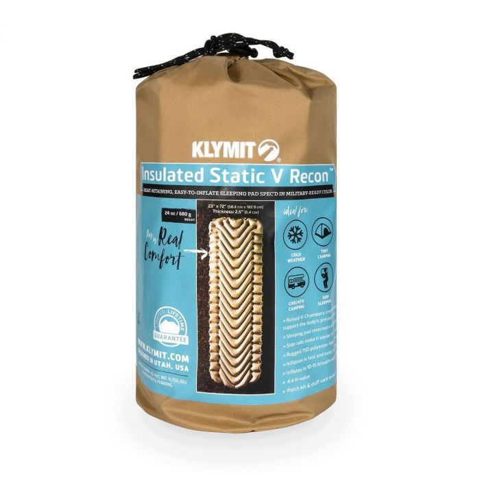 Materac KLYMIT INSULATED STATIC V RECON COYOTE-TAN