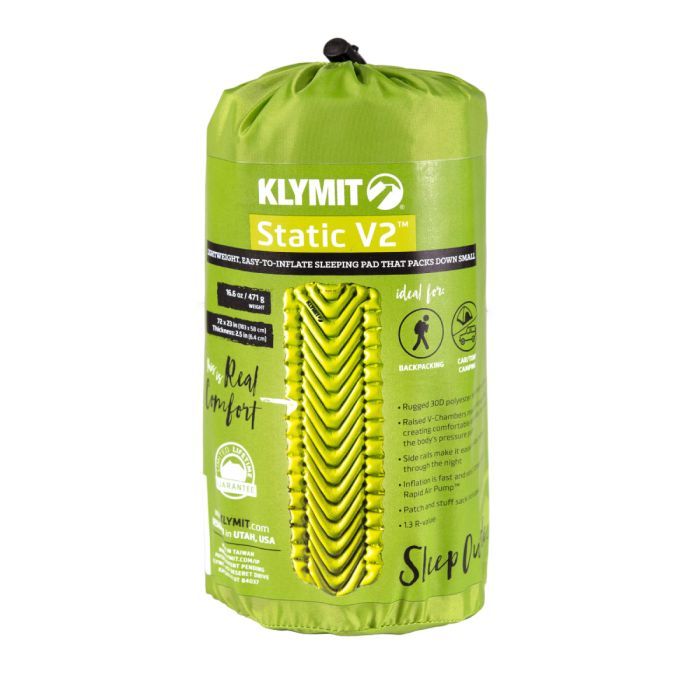 Materac dmuchany KLYMIT STATIC V2-GREEN