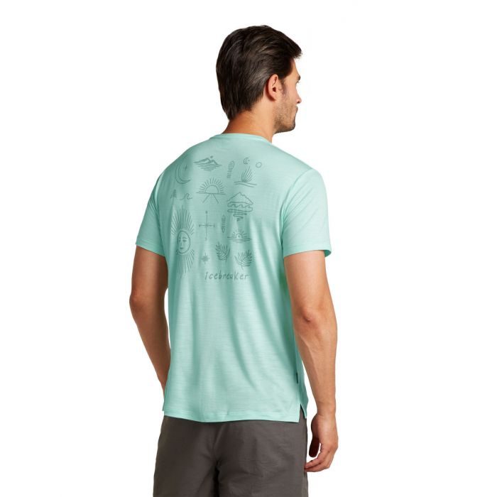 Koszulka męska merino ICEBREAKER COOL-LITE SPHERE III SS TEE EXPLORE