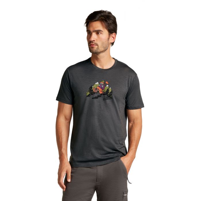 Koszulka męska merino ICEBREAKER TECH LITE SS TEE CATCH ME OUTS