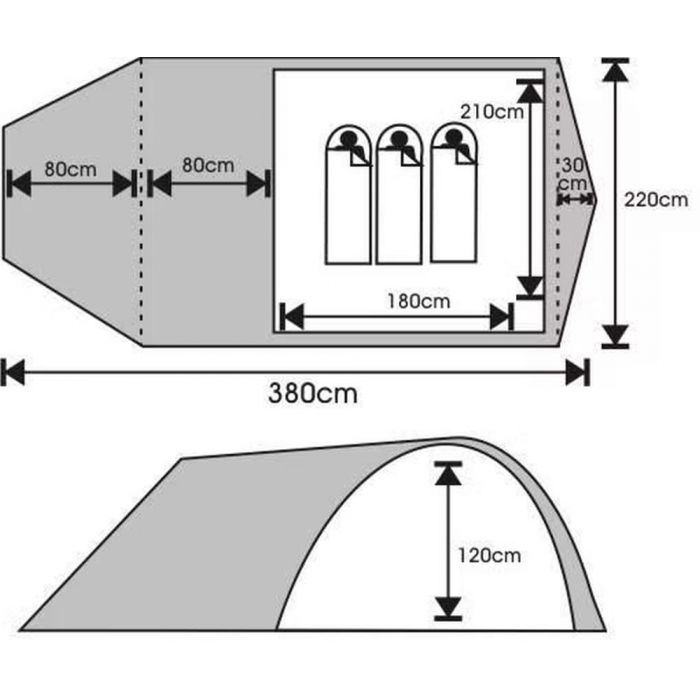 Namiot 3-osobowy VOLVEN STORM