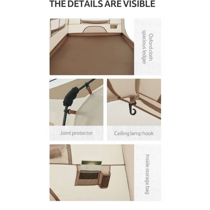 Namiot NATUREHIKE VILLAGE 13 ROOF (CNH22ZP004) / BROWN-TI BLACK