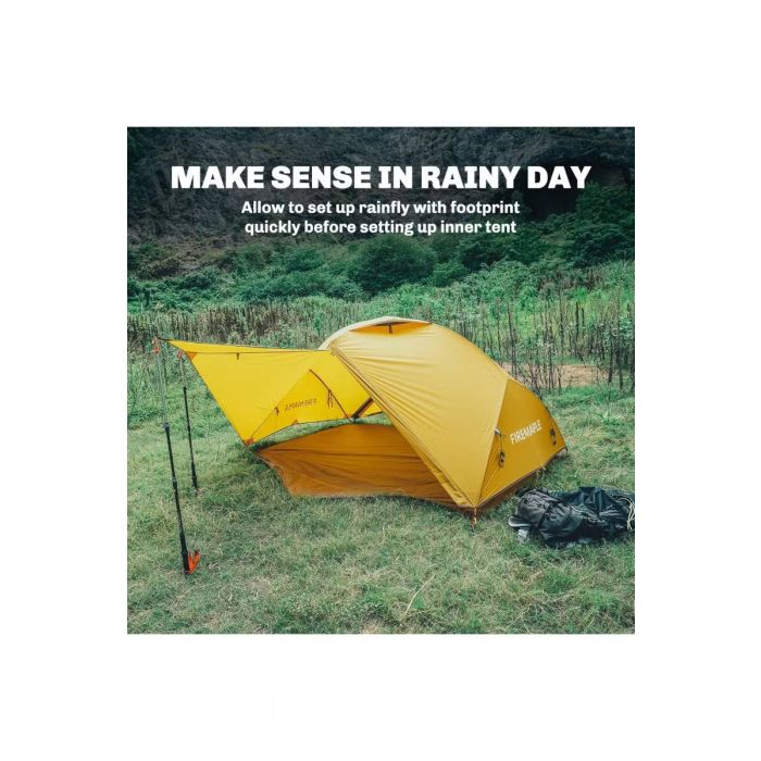 Namiot NATUREHIKE TROPICS 2 20D WITH FOOTPRINT / ORANGE