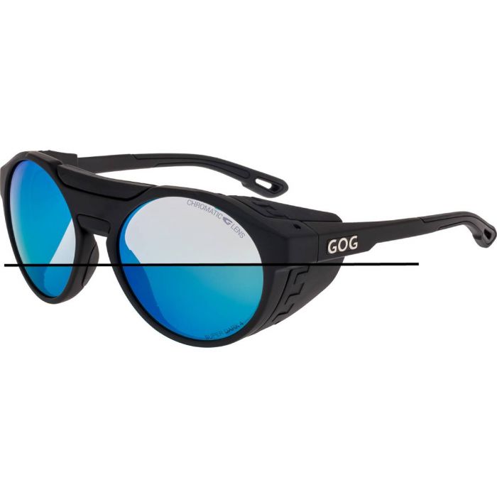 Okulary GOG MANASLU (E495-1) / BLACK-BLUE 