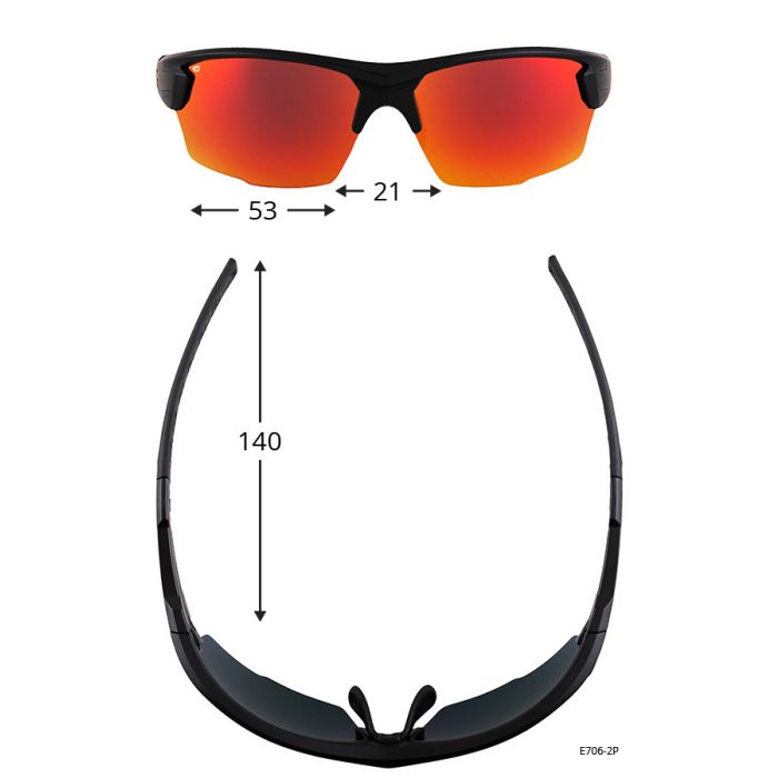 Okulary GOG MURCIELAGO BLACK E706-2P