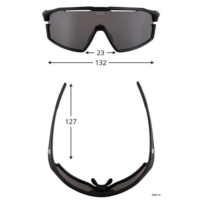 Okulary GOG PERSEUS / BLACK/BLUE (E501-4)