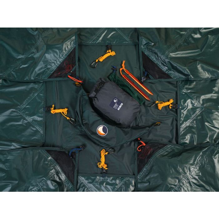 Osłona - zadaszenie hamaka TICKET TO THE MOON TARP DARK GREEN