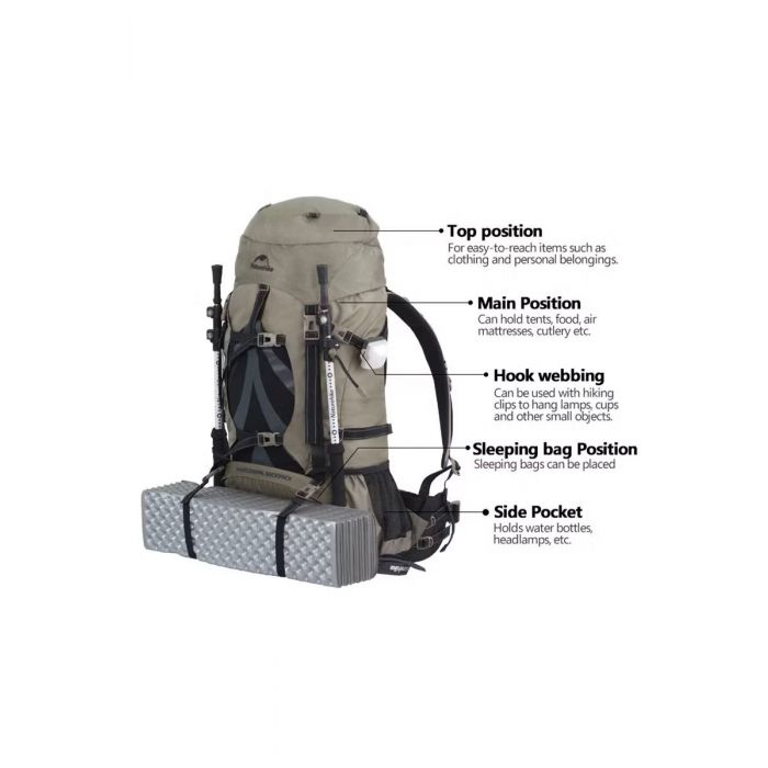 Plecak NATUREHIKE TREKKING 70L (NH70B070-B)