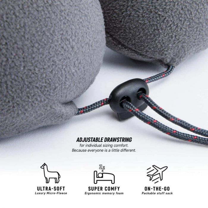 Poduszka z kapturem GRAND TRUNK HOODED TRAVEL PILLOW BLACK
