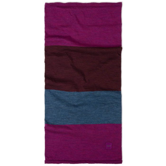 Chusta BUFF MERINO MOVE BLOCK MAGENTA