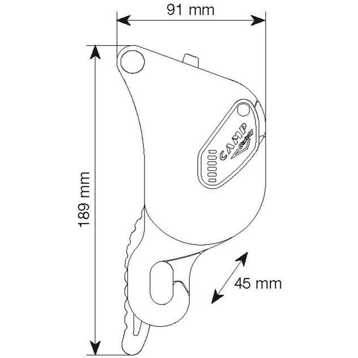 Przyrząd zjazdowy CAMP GIANT RED