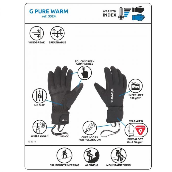 Rękawice CAMP G PURE WARM (3324) 