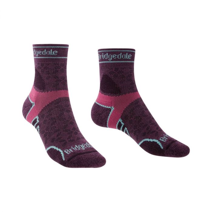 Skarpety damskie BRIDGEDALE TRAIL RUN UL T2 MERINO 3/4 CREW (710 202)