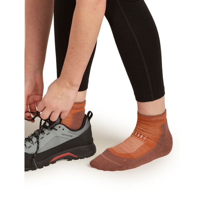 Skarpety damskie merino ICEBREAKER HIKE+ LIGHT MINI / DUSTY CLAY CAROB