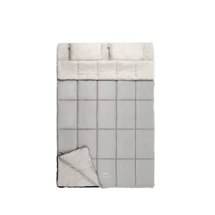 Śpiwór NATUREHIKE DOUBLE WITH PILLOW (NH21MSD05) / GRAYISH BROWN