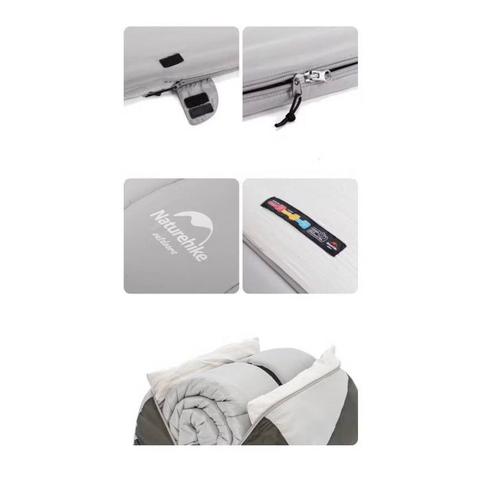 Śpiwór NATUREHIKE DOUBLE WITH PILLOW (NH21MSD05) / GRAYISH BROWN