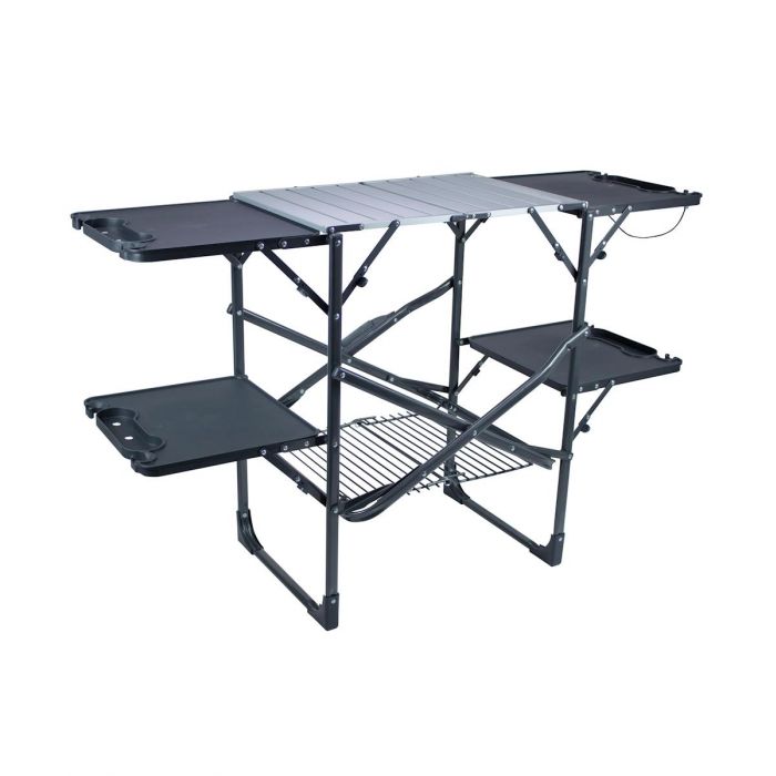 Stolik do gotowania GCI OUTDOOR SLIM-FOLD COOK STATION BLACK CHROME