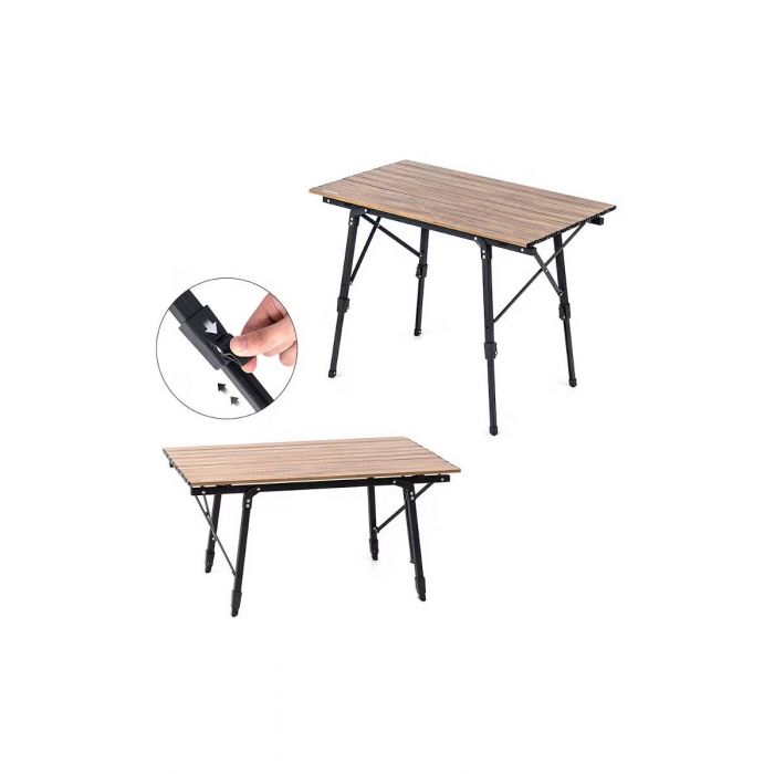 Stolik turystyczny NATUREHIKE MW03 TELESCOPIC TABLE L (NH19Z003-D) / WOOD